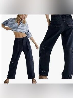Free People marx slouchy cargo jeans